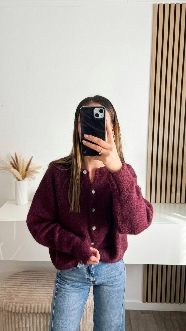 Gilet bordeaux Jenna