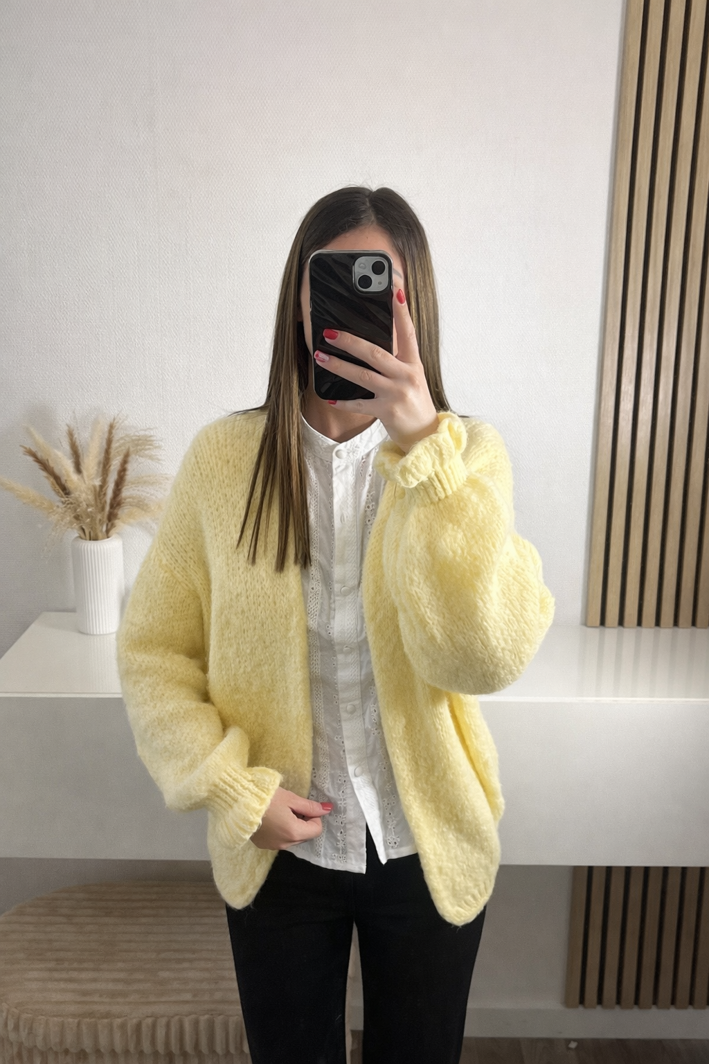 Cardigan jaune Solène