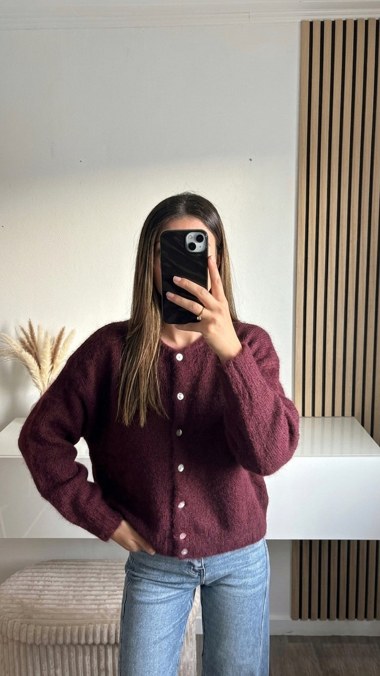 Gilet bordeaux Jenna