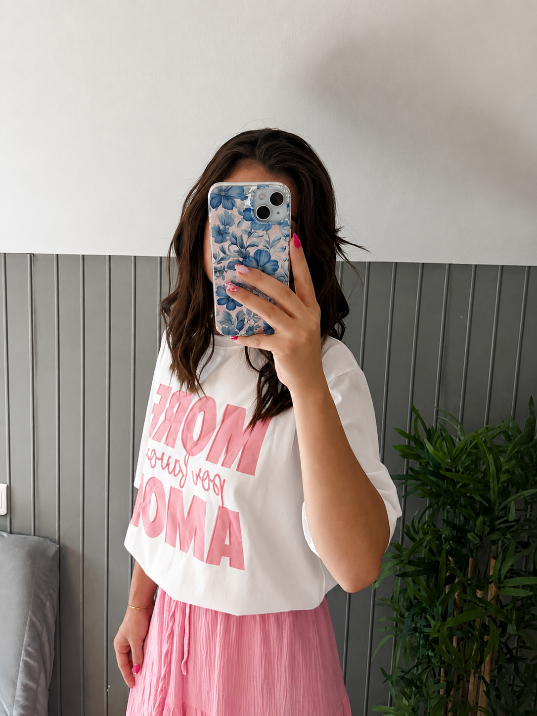 Tee shirt Amor - rose