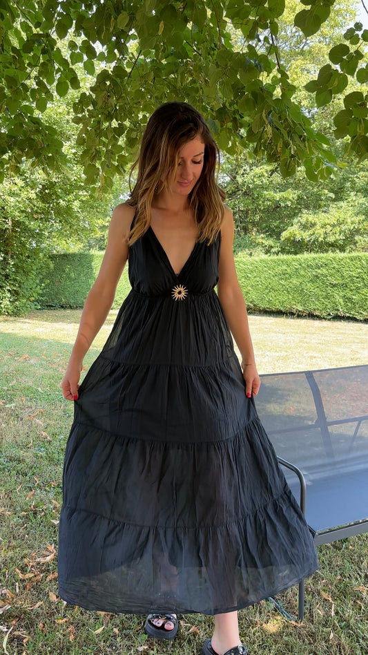 Robe Sunny longue - noire