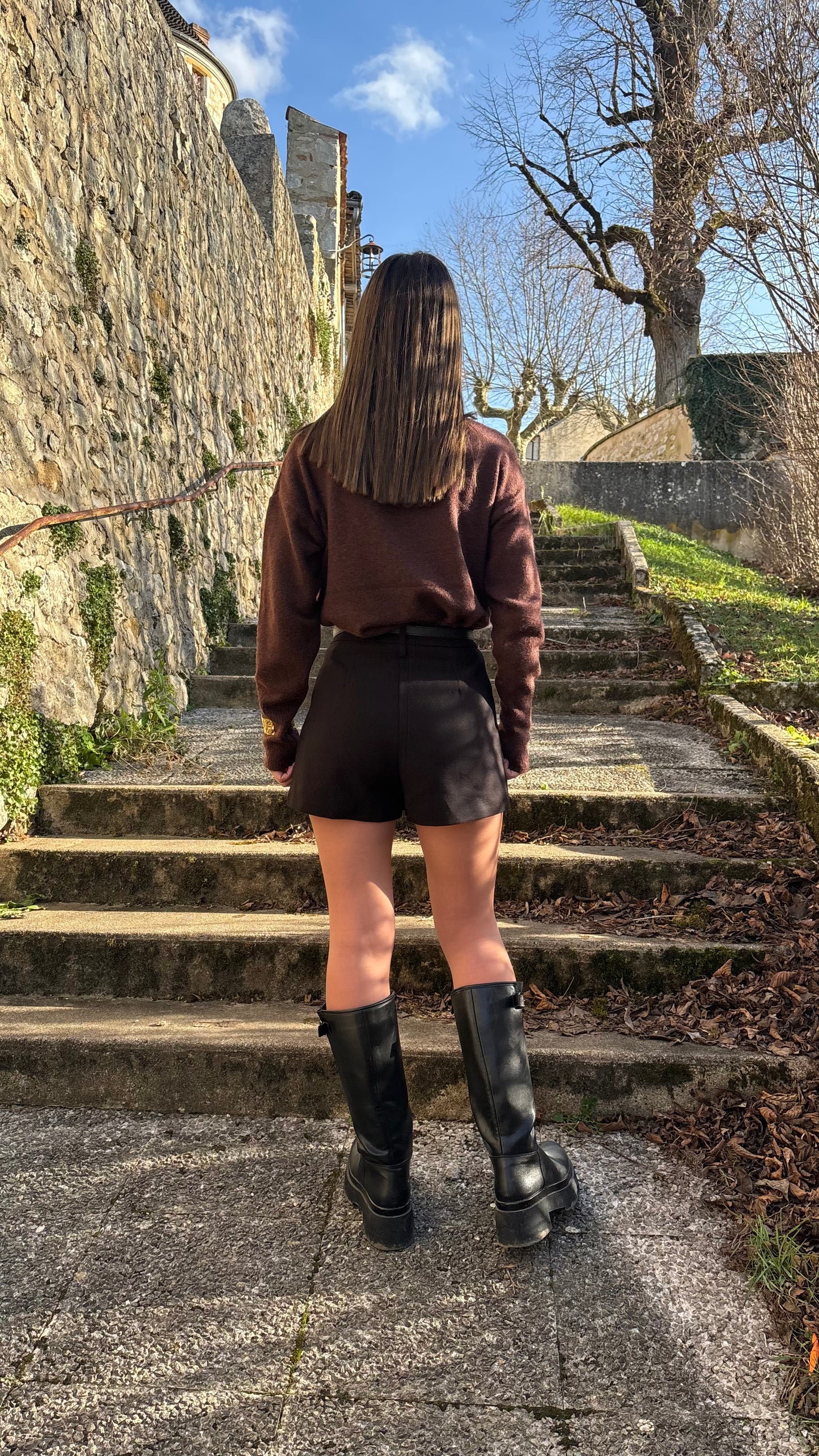 Jupe short noire Nina