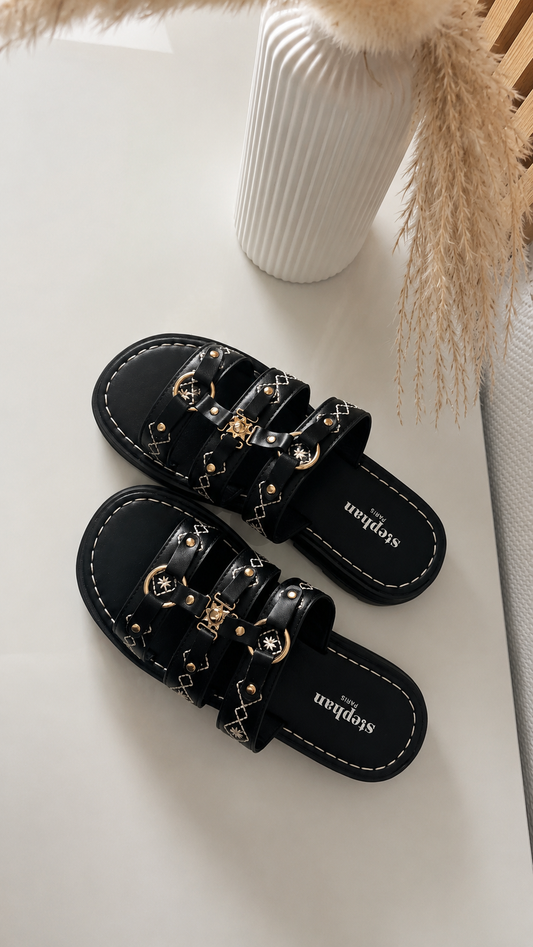 Sandales noires Margaux