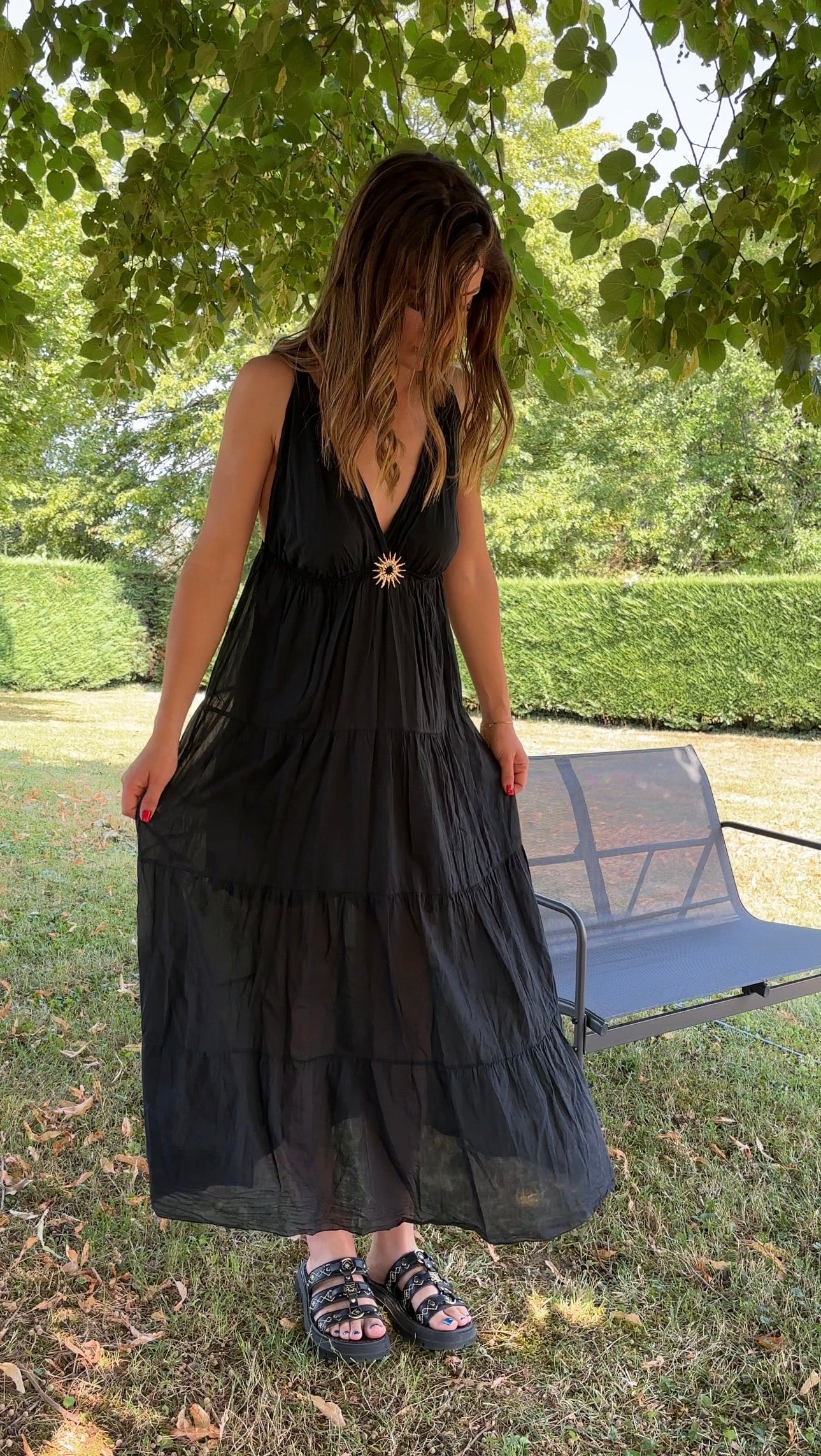 Robe Sunny longue - noire