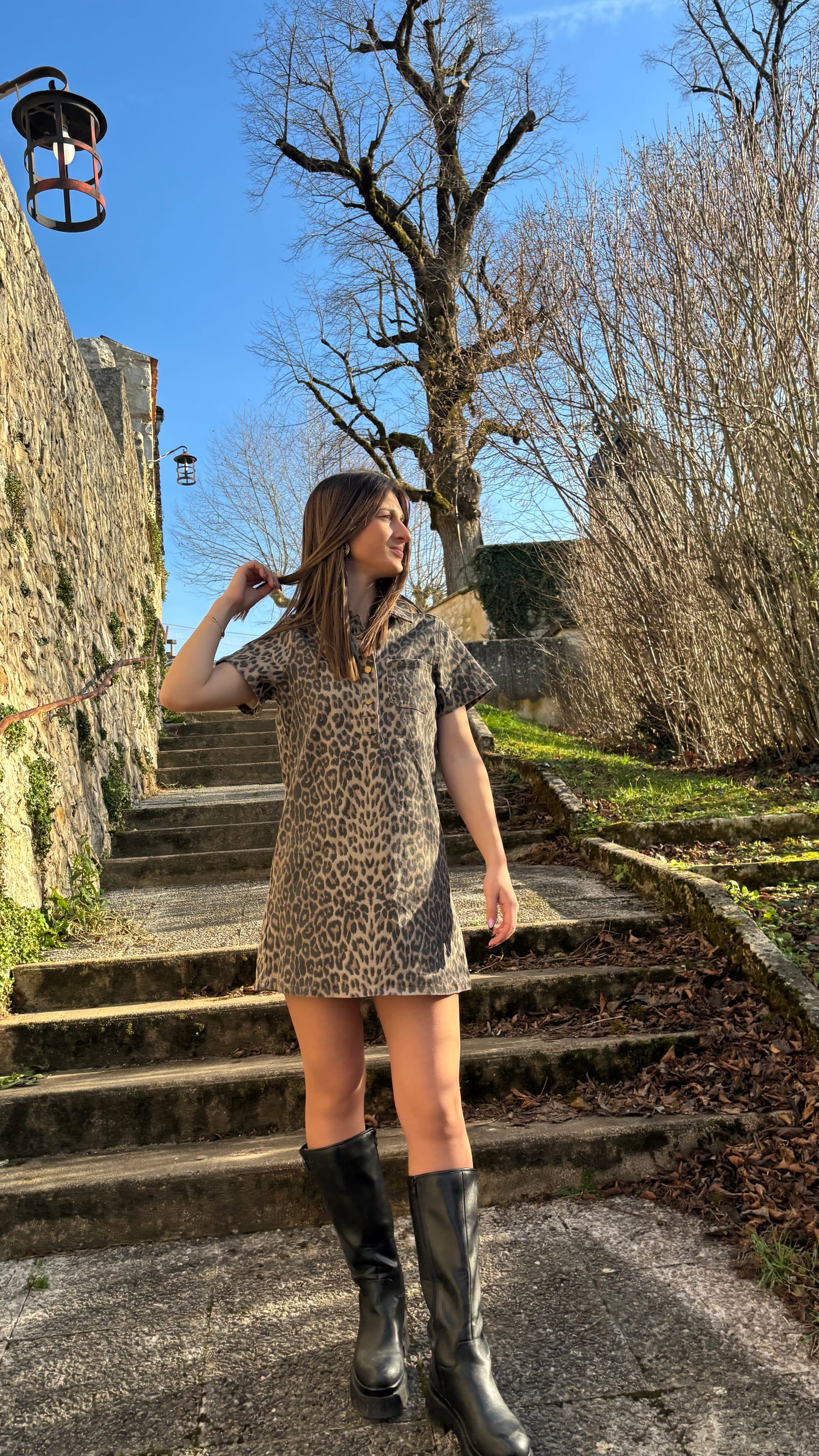 Robe léopard Louane