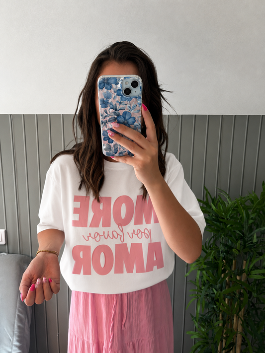 Tee shirt Amor - rose