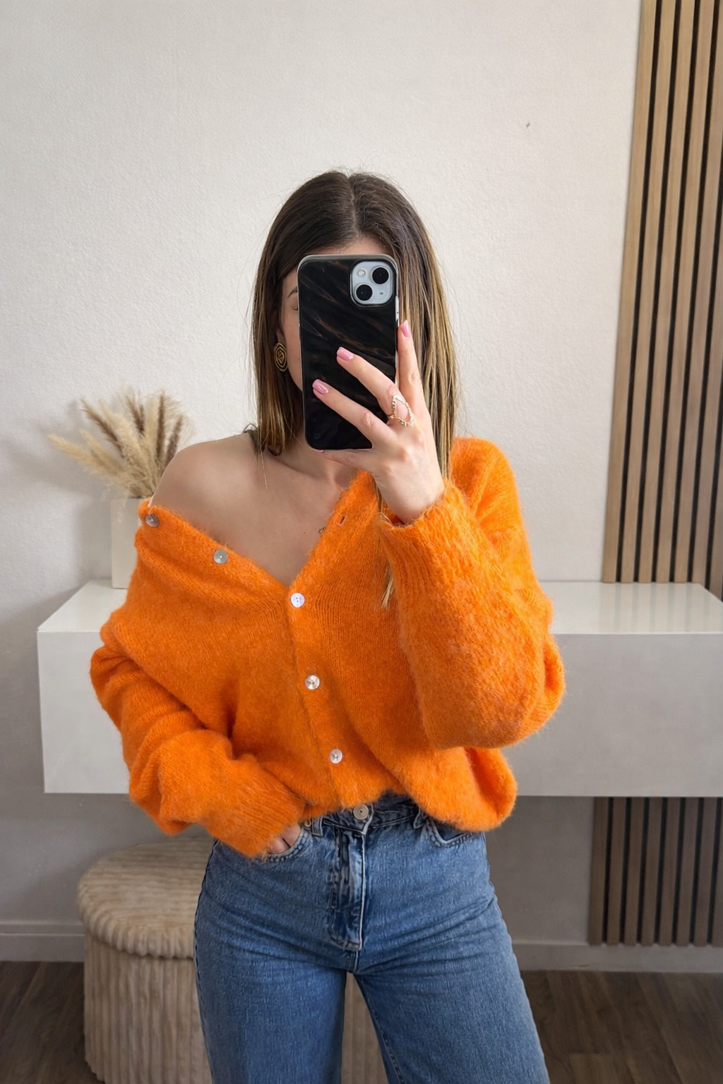 Gilet orange Jenna