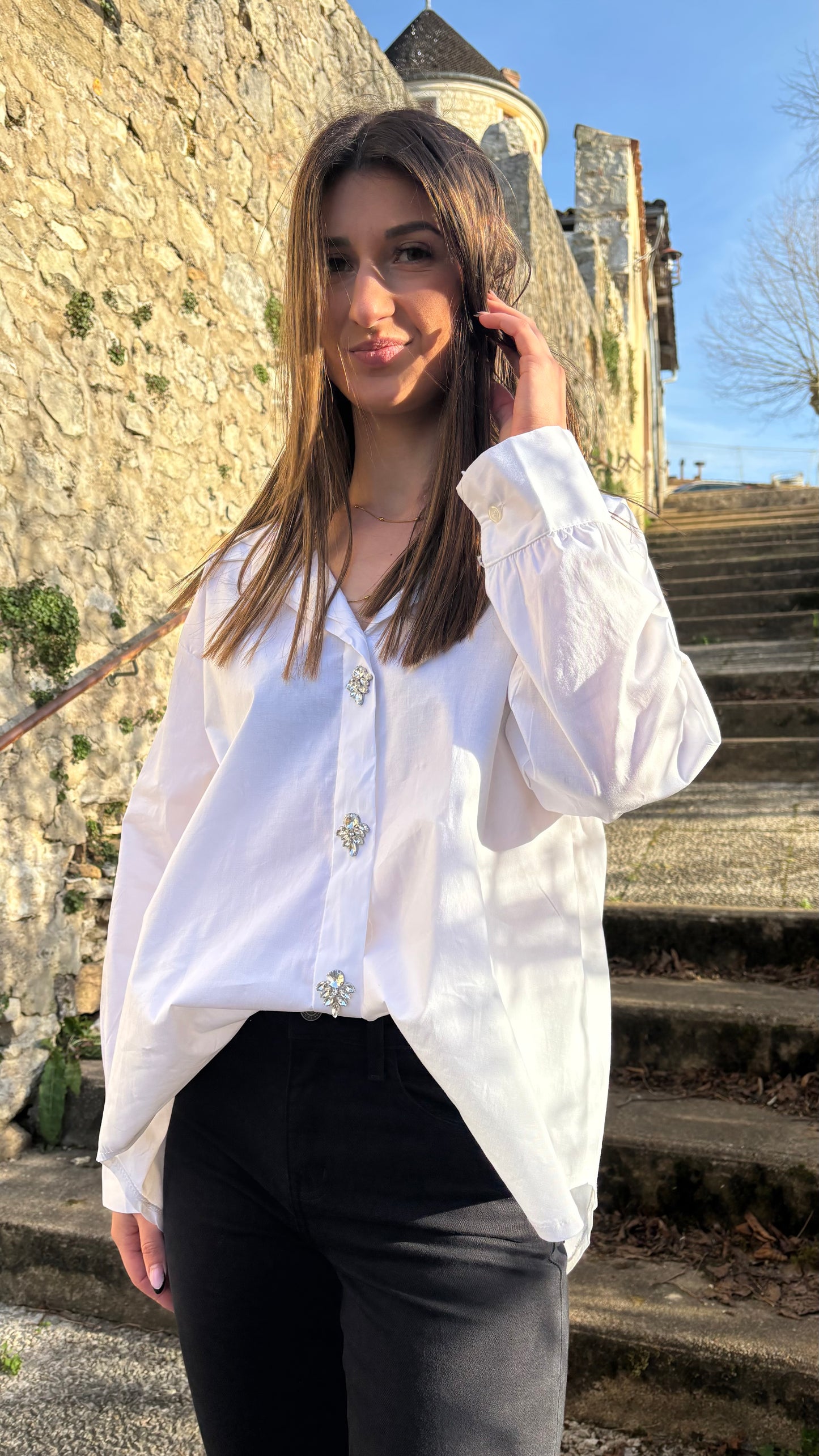 Chemise blanche uni