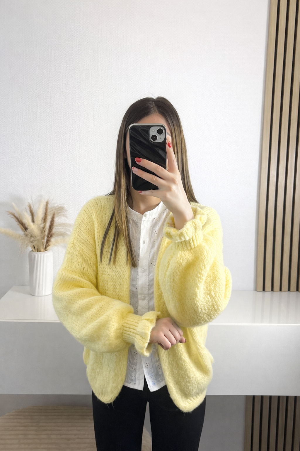 Cardigan jaune Solène