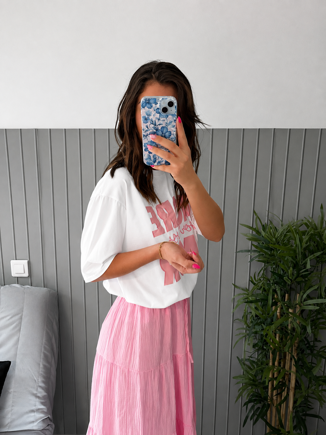Tee shirt Amor - rose