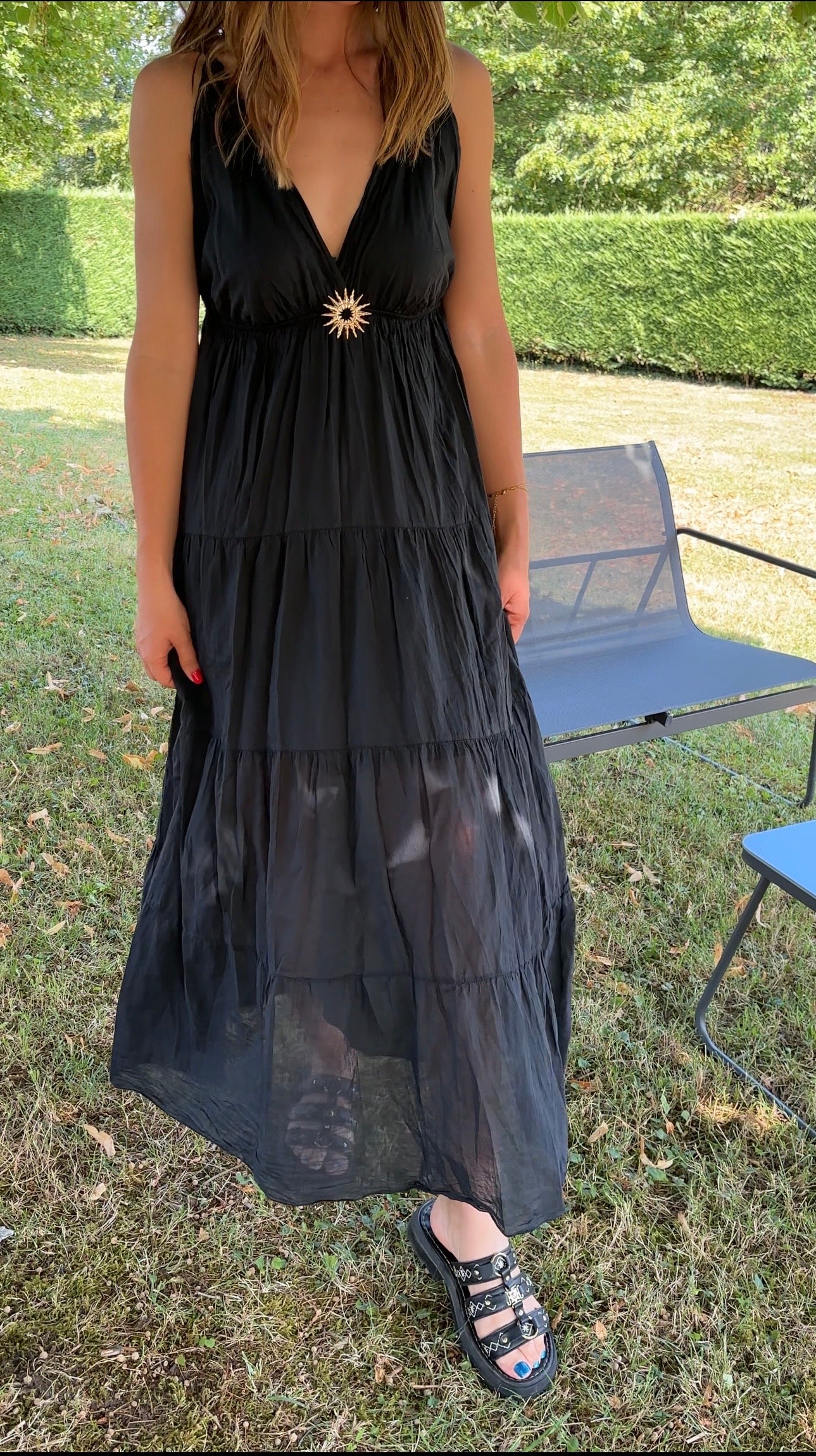 Robe Sunny longue - noire