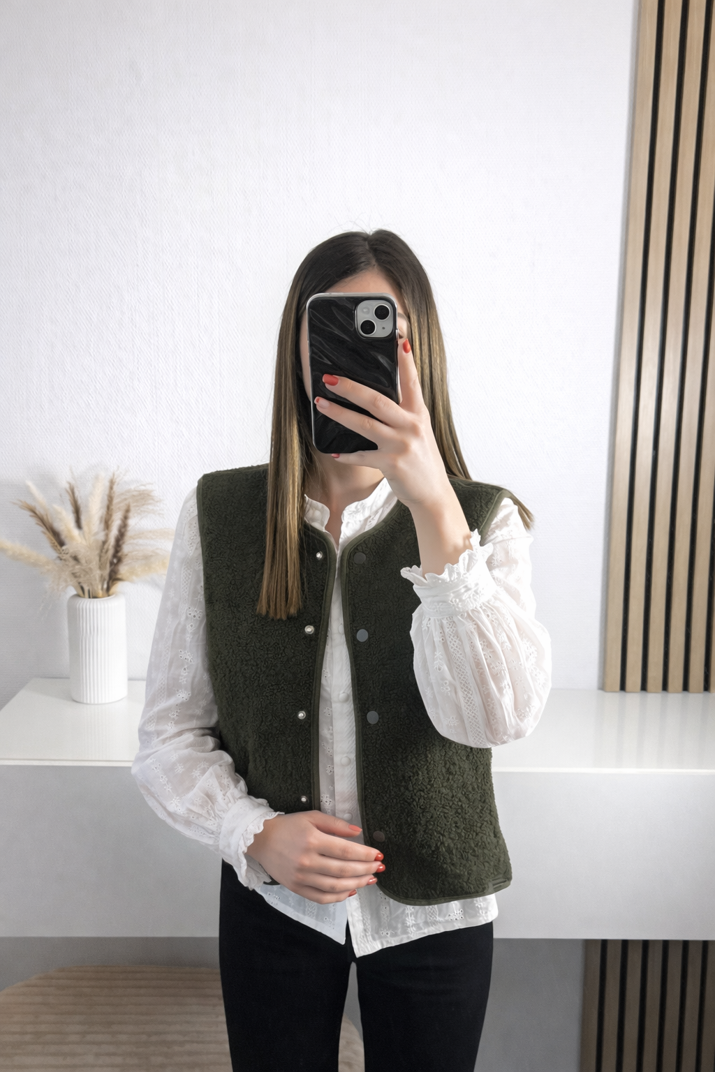 Veste sans manches kaki Lola