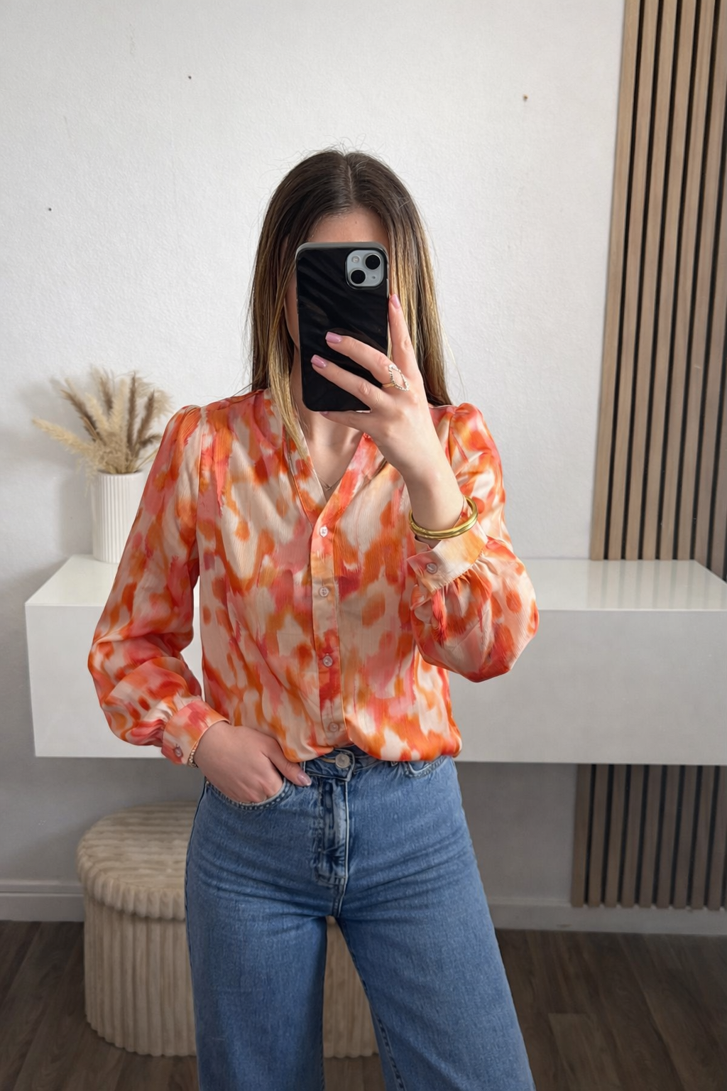 Blouse orange Hortense