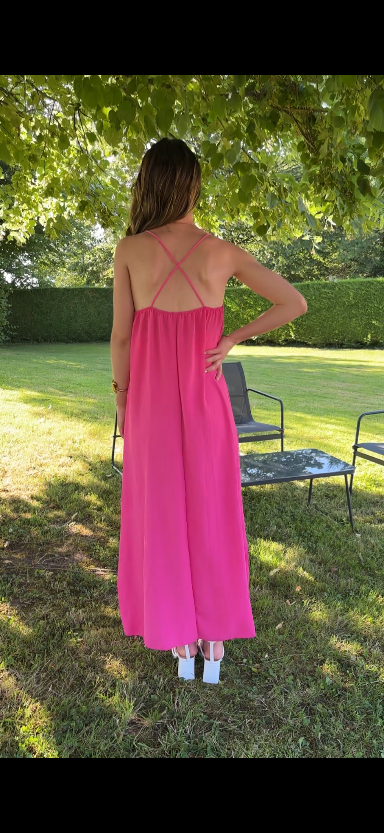 Robe longue Gina - rose