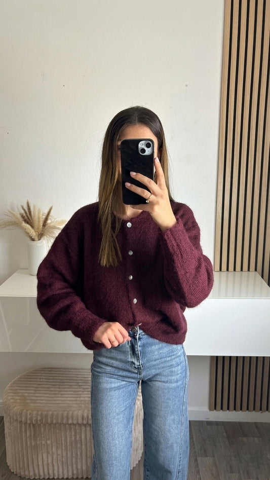 Gilet bordeaux Jenna