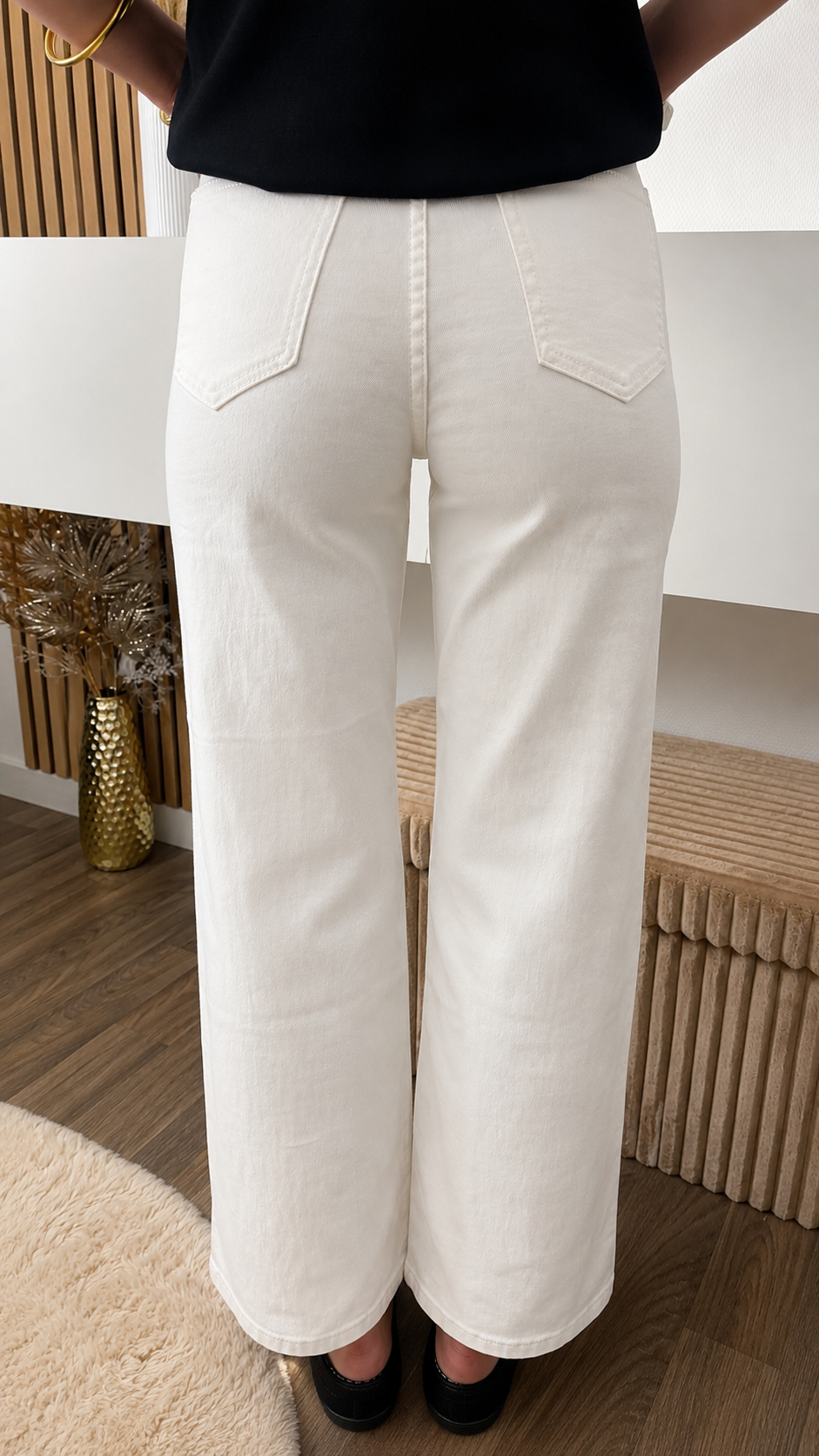 Jean wide leg blanc Téa