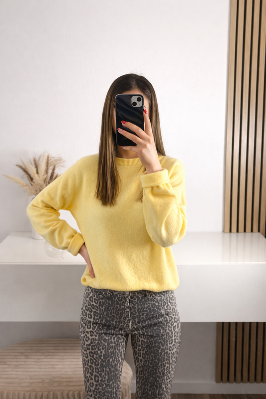 Pull jaune Lina