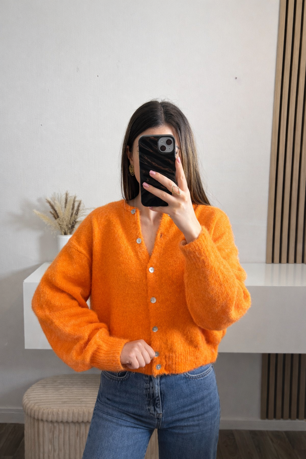 Gilet orange Jenna