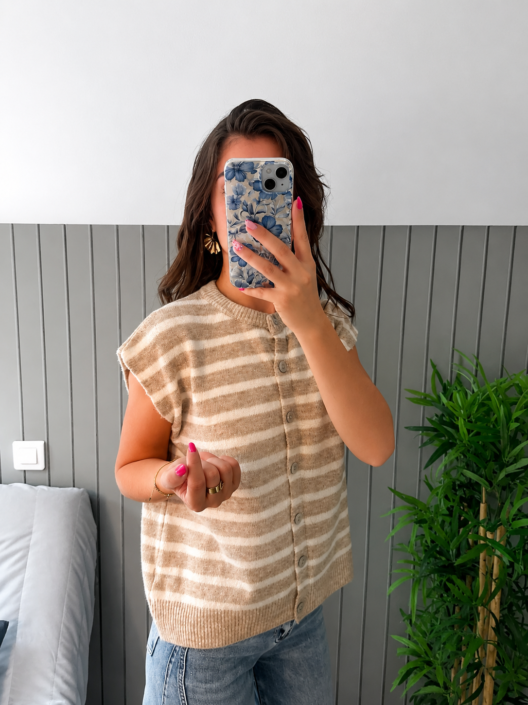 Gilet sans manches Maddy - beige