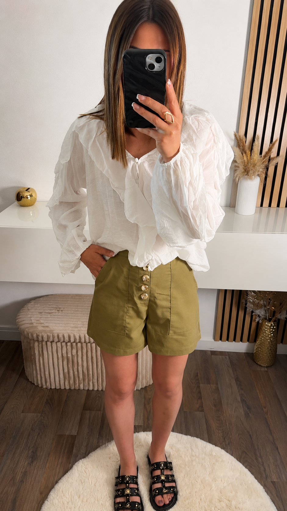 Short vert olive Alex